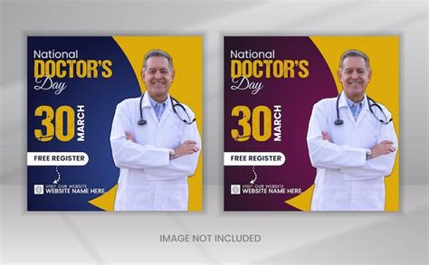 Premium Vector A Poster For A Doctors Doctors Day