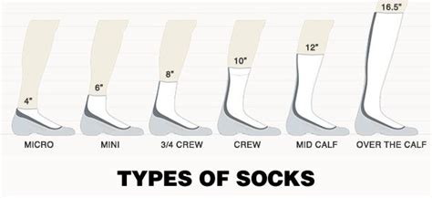 Sock Heights Explained Heres A Visual Guide To Types Of Socks Based