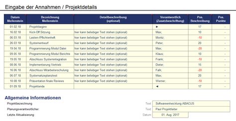 Projektmanagement Excel Vorlagensammlung