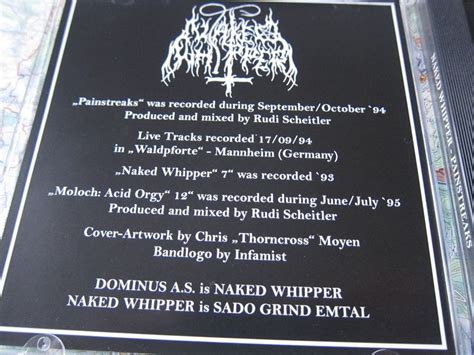 Naked Whipper Painstreaks Bonus Diskographie Gebraucht in Giubiasco für CHF mit