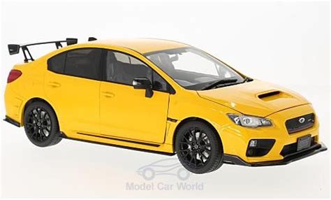 Diecast Model Cars Subaru Wrx Sti 118 Sun Star S207 Yellow Rhd 2015