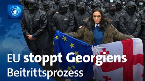 Eu Legt Georgiens Beitrittsprozess Vorerst Auf Eis Youtube