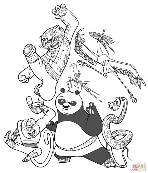 Coloriage Kung Fu Panda Coloriages à imprimer gratuits