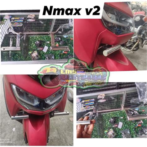 Nmax V Mini Driving Light Stainless Led Bracket Shopee Philippines