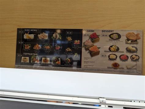 Menu at Kura Revolving Sushi Bar, Tysons