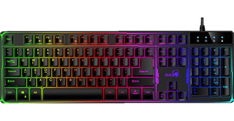 Teclado Gamer Wired Genius Scorpion K Gx Rgb Semi Mec Nico Espa Ol