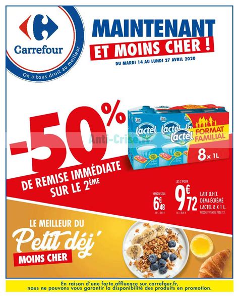 Anti Crise Fr Catalogue Carrefour Du Au Avril Carrefour