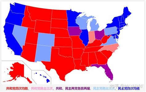 美国总统大选中共和党与民主党支持州地理分布特征分析 知乎