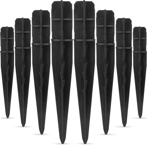 Amazon BEAU JARDIN 8 Pcs Plastic Ground Replacement Spikes Stakes