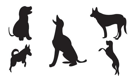 Premium Vector Dog Vector And Silhouette Collection