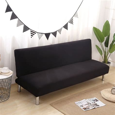 Cjc Armless Sofa Bed Cover Stretch Spandex Futon Slipcover Folding Sofa