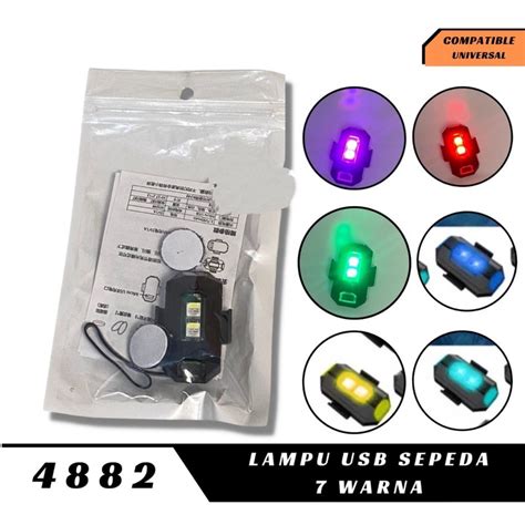 Jual Lampu Led Kedip Model Pesawat Rgb Warna Usb Mobil Sepeda Motor