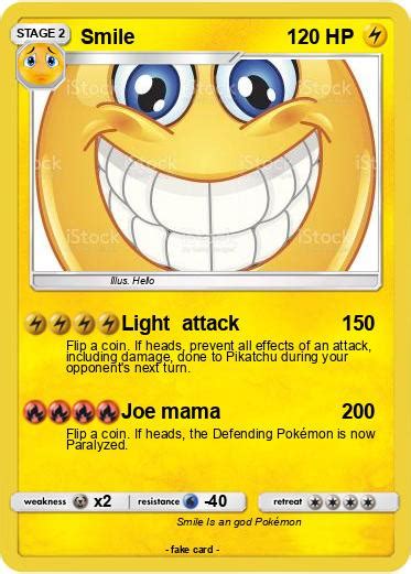 Pokémon Smile 604 604 Light Attack My Pokemon Card