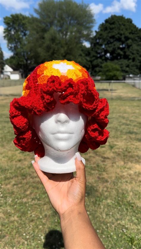 Crochet Ruffled Bucket Hat Etsy