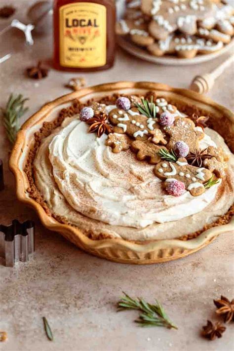 Easy Gingerbread Cream Pie Recipe Christmas Desserts Christmas