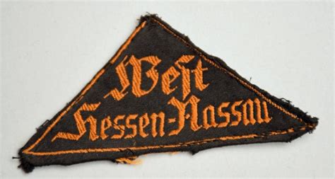 Regimentals German Wwii Hitler Youth District Triangle West Hessen