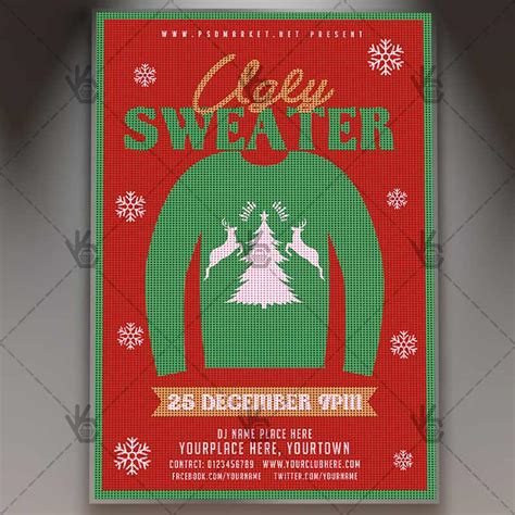 Ugly Sweater - Winter Flyer PSD Template | PSDmarket