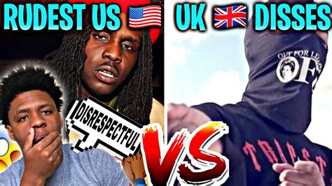 American Reacts To The Rudest Uk Vs Us Drill Disses Youtube