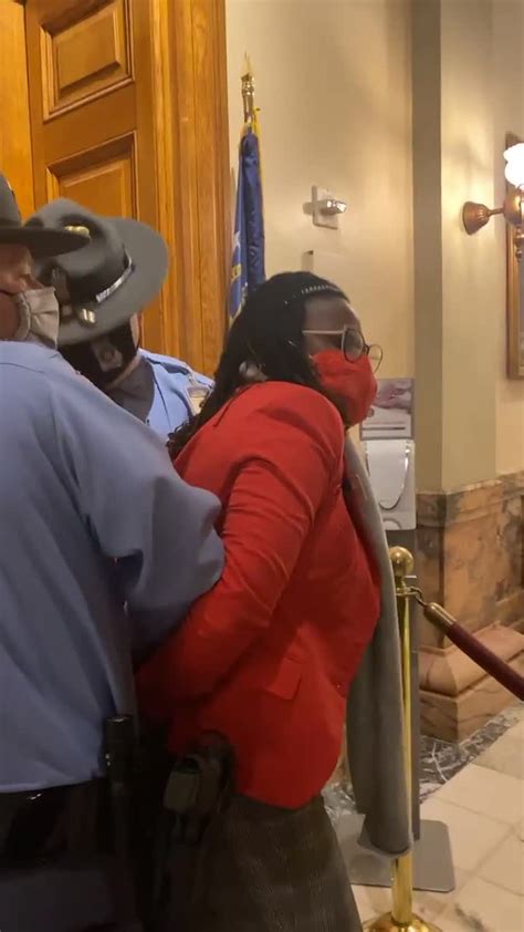 Georgia State Representative Forcibly Removed While Protesting