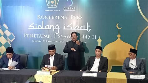 Pemerintah Tetapkan 1 Syawal 1445 Jatuh Pada 10 April 2024 Nuansa Persada