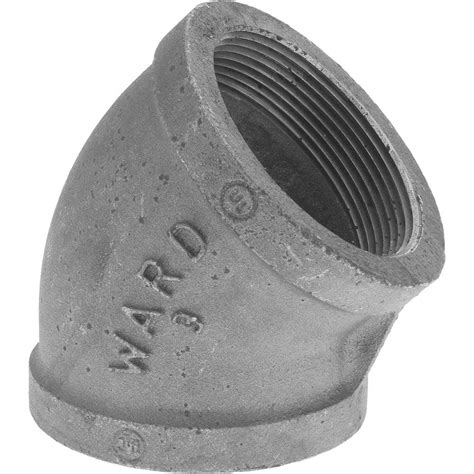 Anvil Black 45 ° Elbow 3 150 Psi Threaded Msc Direct