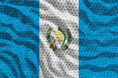 Fondo De La Bandera Nacional De Guatemala Con La Bandera De Guatemala