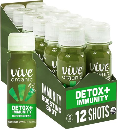 Amazon Vive Organic Detox Immunity Dual Boost Shot Superfood