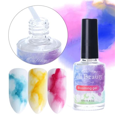 1pcs Blossom Gel Nail Polish Clear Nail Art Blooming Flower Effect