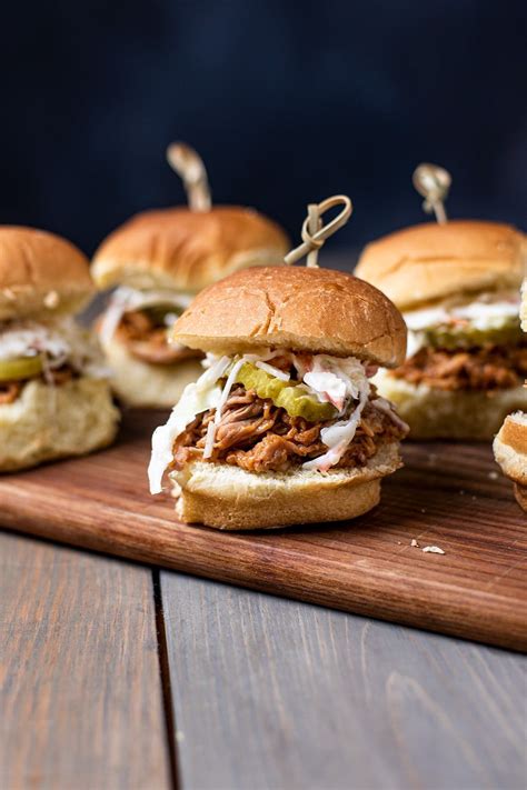 BBQ Pulled Pork Sliders Recipe Recipe Pork Sliders Pulled Pork