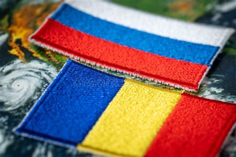 Romania And Russia Flags Of Countries Political And Historical