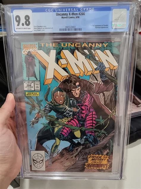 Uncanny Xmen 266 Cgc 98 First Appearance Gambit Comic Hobbies And Toys Books And Magazines