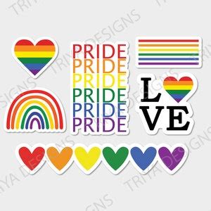 Pride Stickers Rainbow Stickers Gay Pride Stickers LGBTQIA Sticker