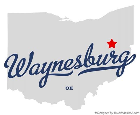 Map of Waynesburg, OH, Ohio