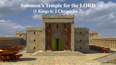 Solomons Temple For The Lord Kings Chronicles From The