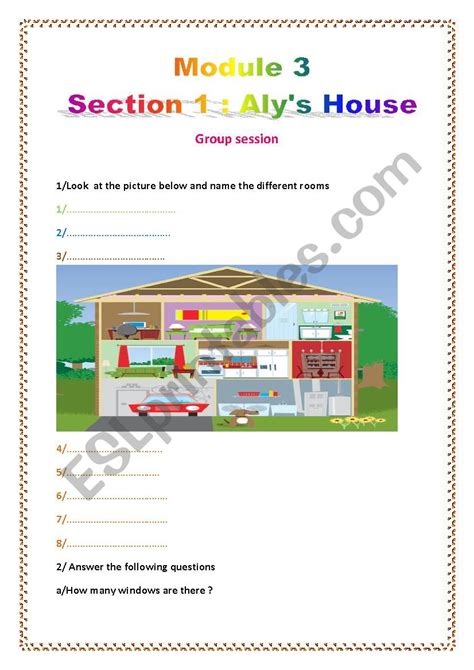 Alys House Esl Worksheet By Mariouma