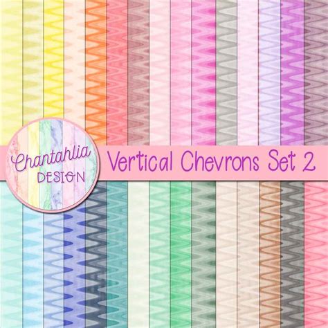 Vertical Chevrons Digital Papers