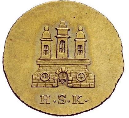 1 Schilling Gold Pattern Free Hanseatic City Of Hamburg Numista