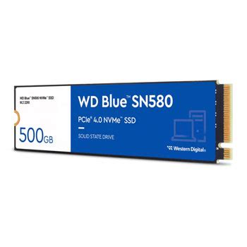 WD Blue SN580 500GB M 2 PCIe 4 0 NVMe SSD Solid State Drive LN137999