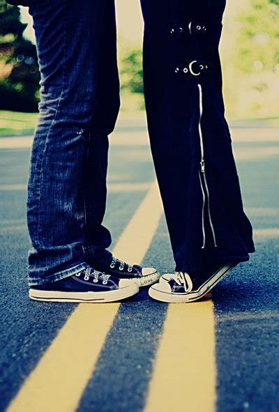 All Star Converse Couple Kiss Love Shoes Image 3437 On