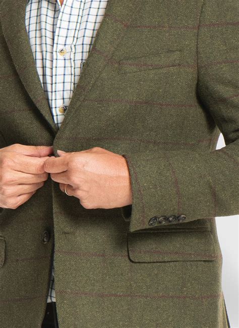 Tweed Wool Check Blazer