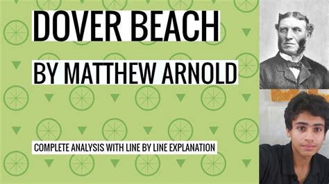 Dover Beach By Matthew Arnold Explanation With Summary And Analysis Youtube