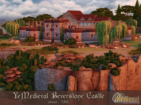 The Sims Resource Ye Medieval Beverstone Castle Tsr Cc Only