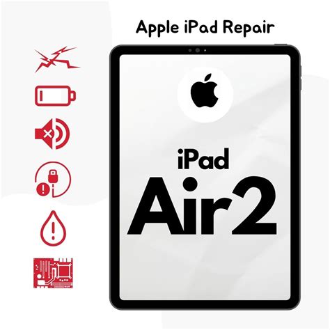 Apple IPad Air 2 Cracked LCD Display Screen Battery Can T On Logo Water