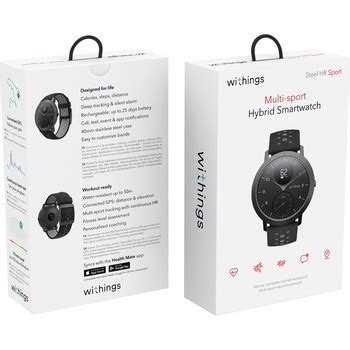 Hwa B Black Sport Withings Steel Hr Sport Black Hwa B Black