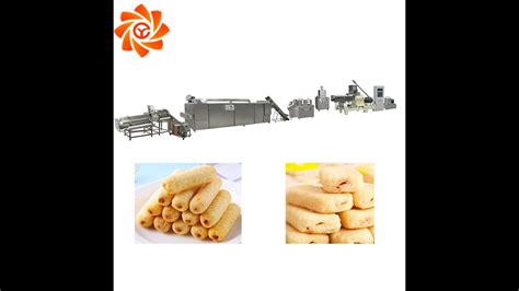 Puffed Core Filling Snack Food Processing Machine YouTube