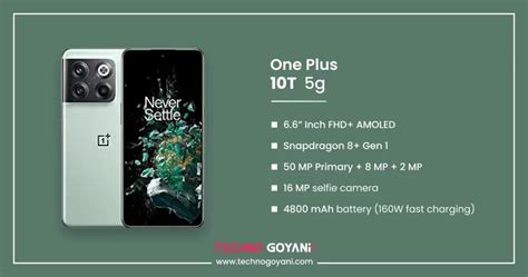 One Plus 10t Specifications Most Powerful Phone Techno Goyani