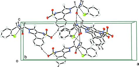 A Part Of The Unit Cell Of The Title Compound Showing Hydrogen Bonding Download Scientific