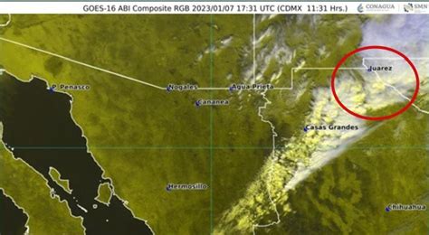 Lluvia tormentas eléctricas y viento fuerte en Juárez Conagua