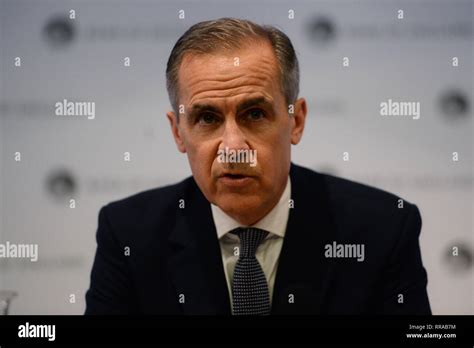 Bank Of England Governor Mark Carney Speaking At A Press Conference At