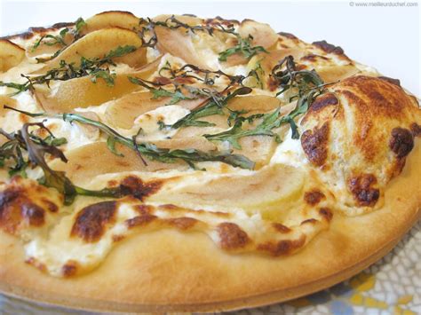 Pizza Au Fromage De Ch Vre Et La Poire Fiche Recette Illustr E